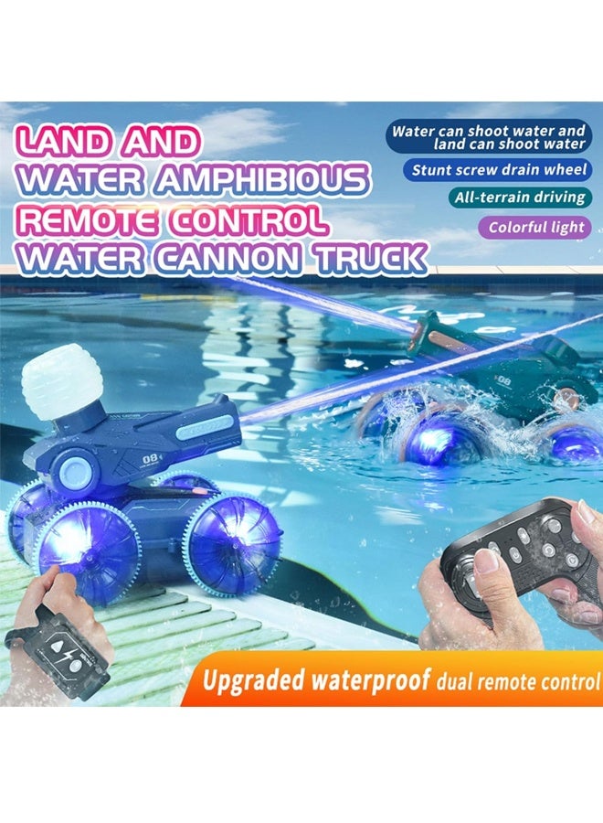 Amphibious Remote Control Car Boat, RC Stunt Car with Gesture Sensing, Lights, 4WD, 360° Rotation,Summer Pool Toys - for Kids 6+, Beach and Pool Fun, Idea for Boys and Girls - Image 5