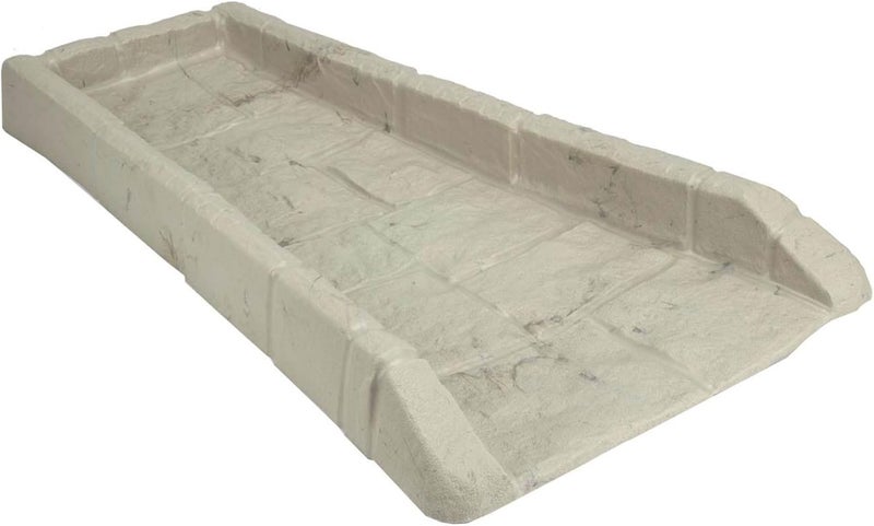 suncast 10 Pack Easy Assembly Outdoor Decorative Poly Composite Rain Gutter Downspout Splash Block Effective in Any Type of Weather, Stone Light Taupe - Image 2