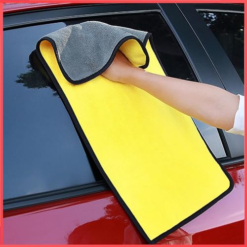 Zollyss Microfiber Cleaning Cloth 800 GSM for Home Kitchen Car Motorbike Mobile Laptop Office Lint Free Dual Layer Ultra Thick Super Absorbent Towel Scrubber Duster Wash Polish Cloth, 3 Pcs - Image 3
