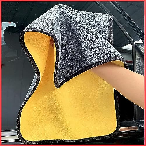 Zollyss Microfiber Cleaning Cloth 800 GSM for Home Kitchen Car Motorbike Mobile Laptop Office Lint Free Dual Layer Ultra Thick Super Absorbent Towel Scrubber Duster Wash Polish Cloth, 3 Pcs - Image 1