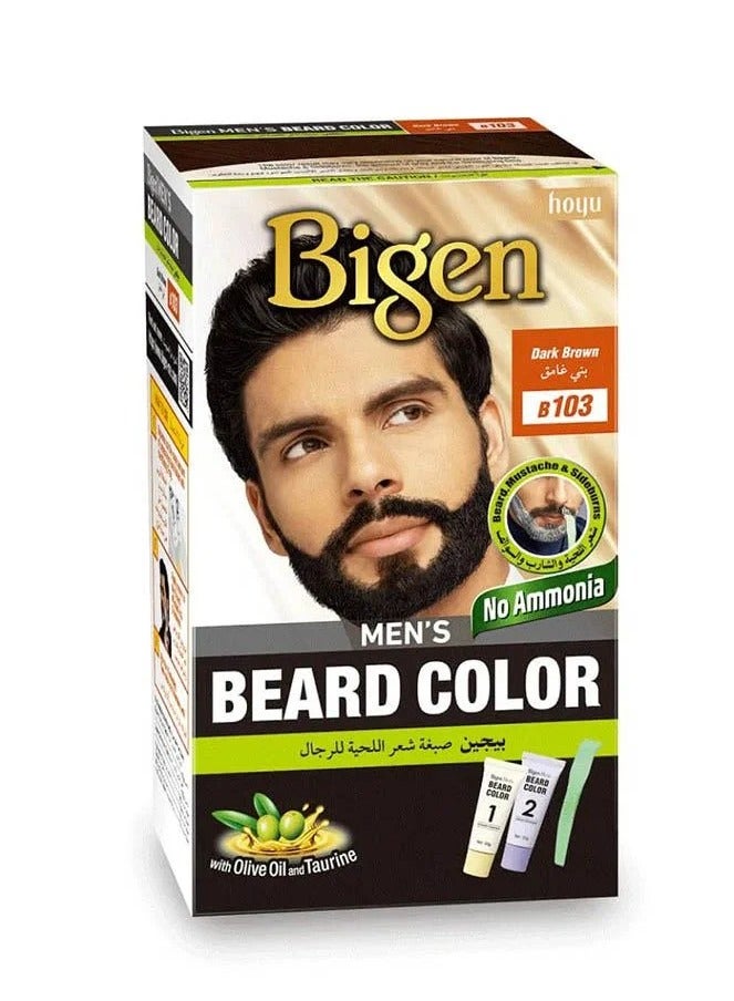 بايجن صبغة شعر اللحية للرجال- بني غامق بي 103