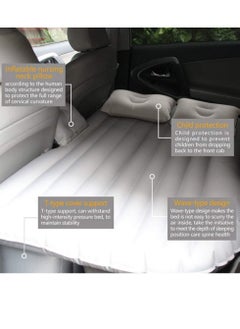 Rabos Car Travel Bed 138 * 85 * 45Cm Suv Air Mattresses Car Inflatable Travel Bed For Camping Children Rear Double Adjustable Sleeping Pad Airbed Seat Cover  - Image 2