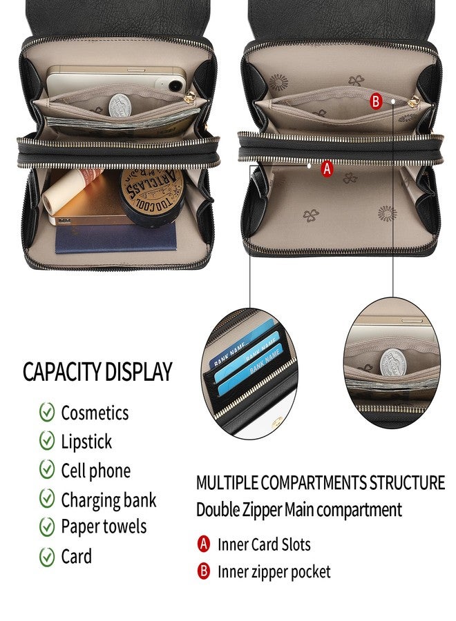 SENDEFN Small Crossbody Bags for Women Leather Cross Body Purses Designer Handbags Shoulder Bag - Image 3