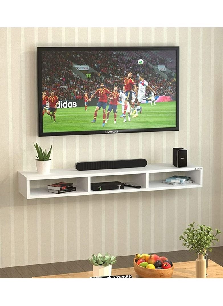 MODERN HOME Wall Mounted TV Unit, Cabinet  (White)  - Image 2