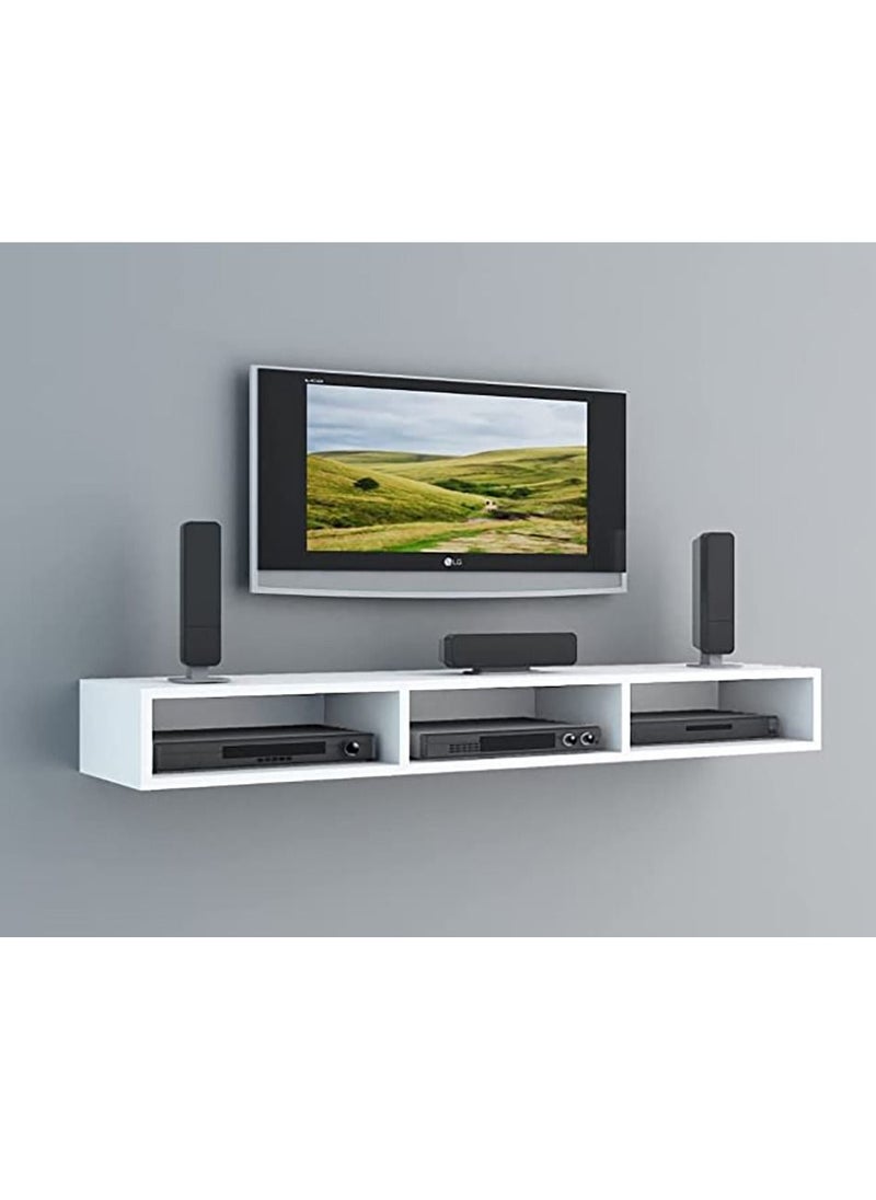 MODERN HOME Wall Mounted TV Unit, Cabinet  (White)  - Image 3