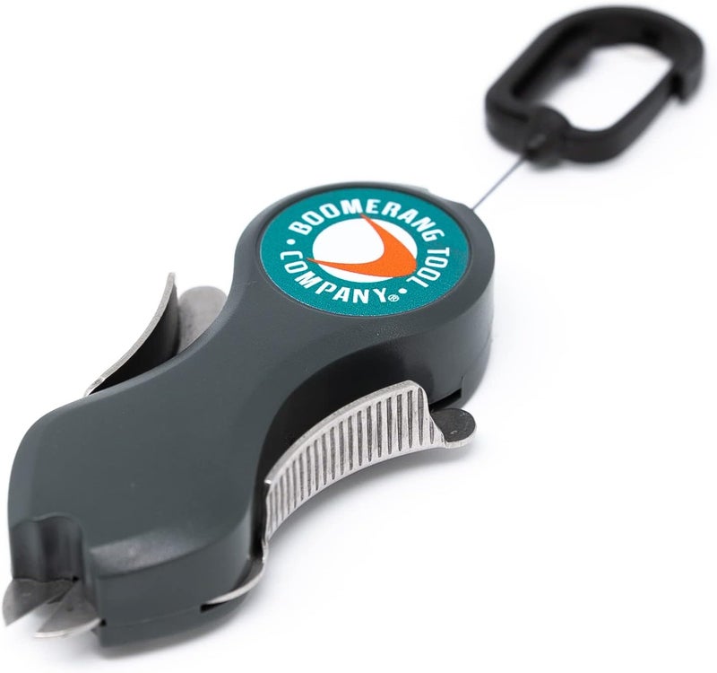 شركة بوميرانج للأدوات، قواطع خطوط الصيد SNIP مع حبل قابل للسحب وشفرات من الفولاذ المقاوم للصدأ تقطع خطوط الجديلة والأحادية والفلورو بشكل نظيف وناعم! - Image 1