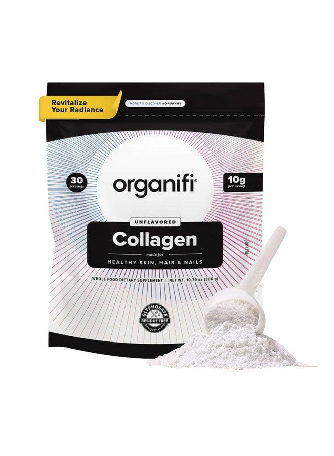 Organifi Organifi Collagen Powder - Fuller Hair, Stronger Nails, and Radiant Skin - Replenish and Rebuild Your Body - Gluten-Free, Dairy-Free, and Soy-Free Hydrolyzed Multi Collagen Peptides, 30 Servings - Image 1
