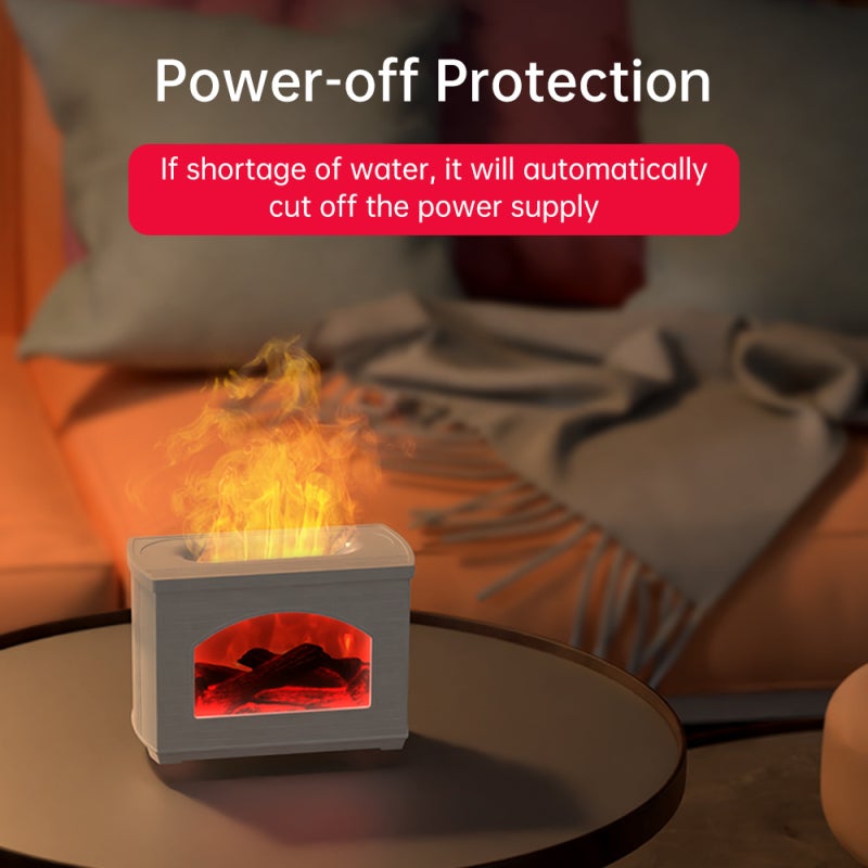 Flame Aroma Essential Oil Diffuser Mute 270ml USB Powered Waterless Auto-Off Simulation Flame Mist Aromatherapy Air Humidifier for Home Bedroom Office Yoga - Image 2