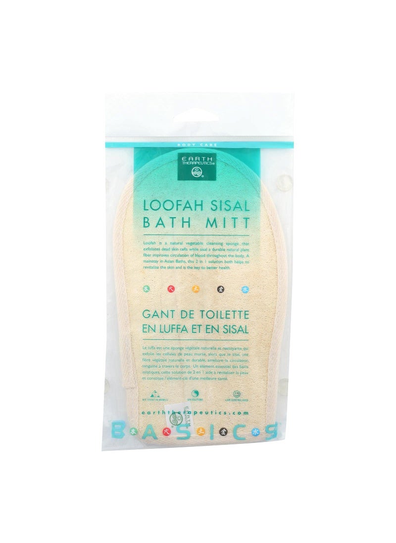 Earth Therapeutics Earth Therapeutics Loofah Sisal Bath Mitt Ct 