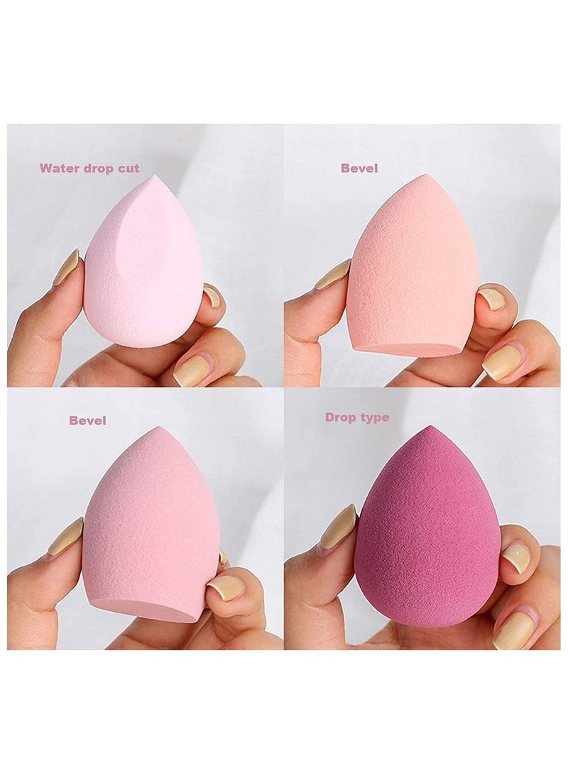 ORiTi 4-Piece Makeup Sponge Blender for Liquid and Cream Beauty Pink  - Image 2