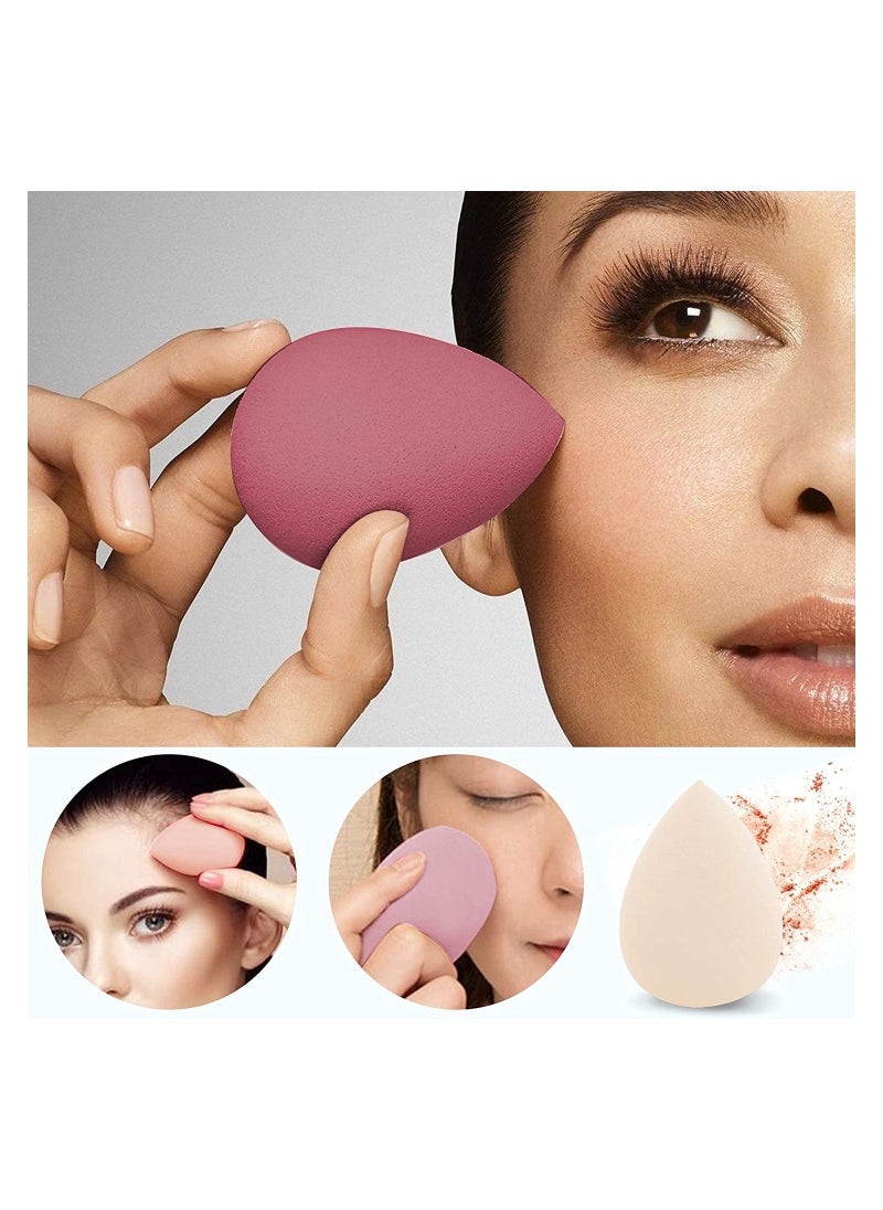 ORiTi 4-Piece Makeup Sponge Blender for Liquid and Cream Beauty Pink  - Image 4