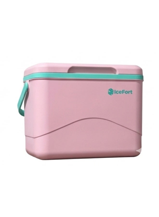 Zinnia FLX Pink Turquoise Cooler Box 24L with 2 Liquid Ice Pack - Image 1