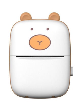 Portable Animal Designed Thermal Receipt Printer 10.5x8x3cm White/Brown - pzsku/ZD8CD9293320970493252Z/45/_/1698237269/6cbd4867-00ec-4a47-acd9-4ad6289899bf