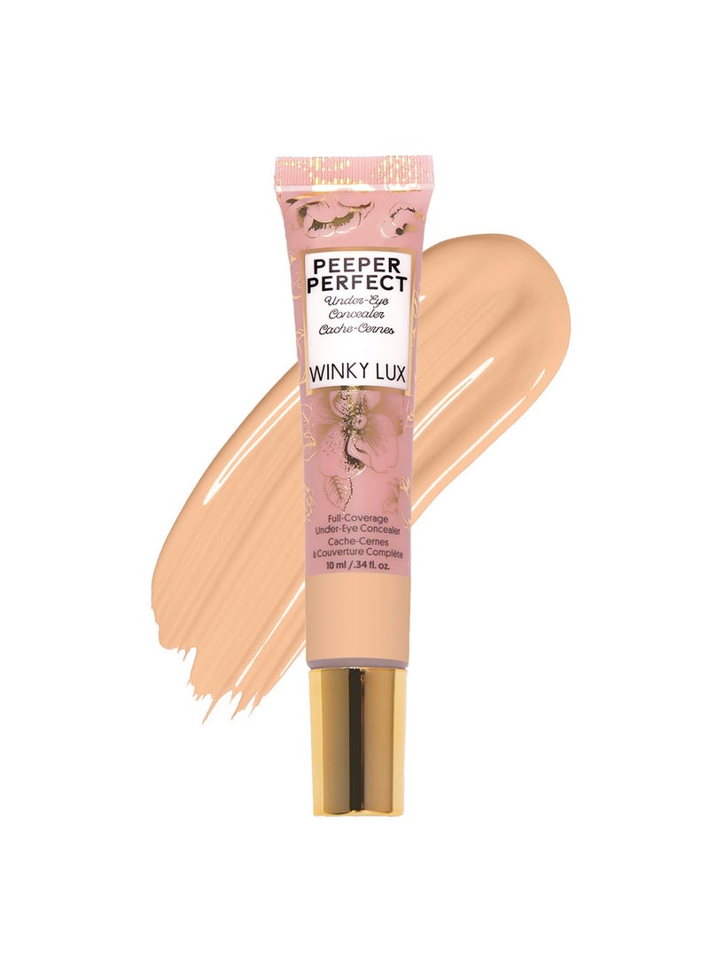 Winky Lux Winky Lux Peeper Perfect Under Eye Concealer Makeup  Eye Brightener Full Coverage Concealer for Dark Circles Color Corrector  Eye Primer With Collagen Hyaluronic Acid  Vitamin E Golden Medium 
