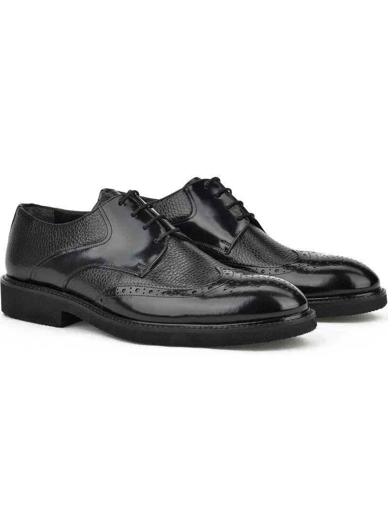 Ziya , Men's Leather Shoes 141145Z625 Black