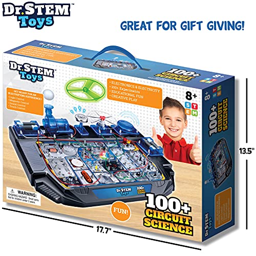 Dr. STEM Toys مجموعة ألعاب دكتور ستيم للدوائر الكهربائية تشمل أكثر من 100 تجربة كهربائية مع أضواء وأصوات وحركة للأولاد والبنات من عمر 8 سنوات - Image 5