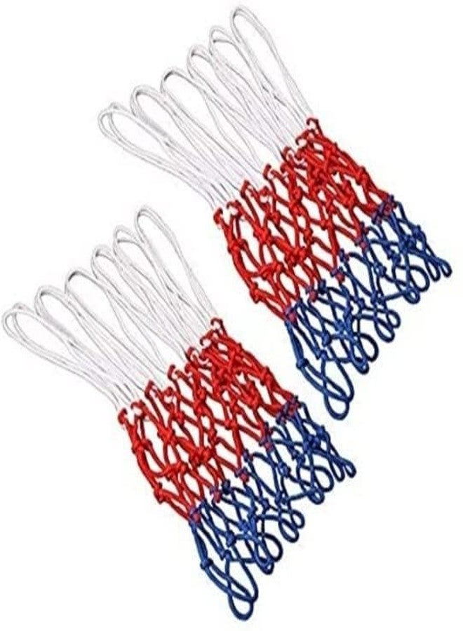 AYWAL Basketball Net, Blue-Red-White (One Pair) N56 - Image 1
