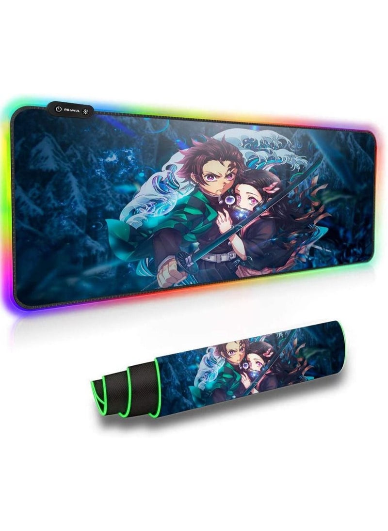 RGB Gaming Mouse Pads Anime Mouse Pad Luminous Color Computer Keyboard Mat Non-Slip Rubber Base Mouse Mat-30*80cm - pzsku/ZD8CE0C27AA66D709062AZ/45/_/1687603794/ff5354fd-89fd-478c-afbd-842321a0faff