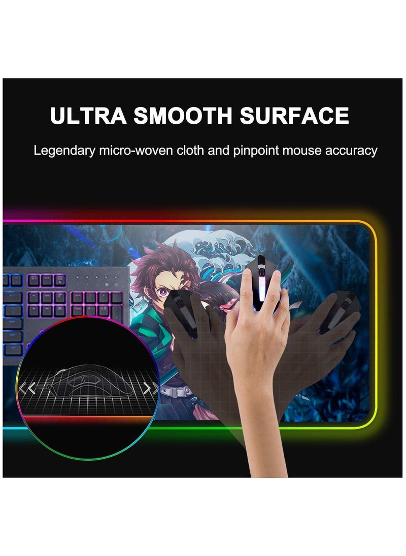 RGB Gaming Mouse Pads Anime Mouse Pad Luminous Color Computer Keyboard Mat Non-Slip Rubber Base Mouse Mat-30*80cm - pzsku/ZD8CE0C27AA66D709062AZ/45/_/1687603795/b4e70591-7951-4640-9d02-8c9ee42708d5