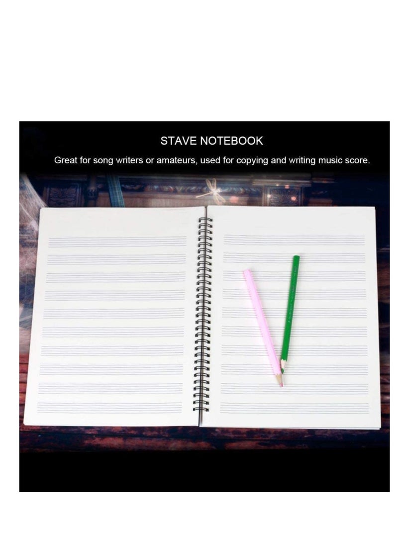 Music Notebook Blank Sheet Composition Manuscript Staff Paper Writing with 50 s - Image 3