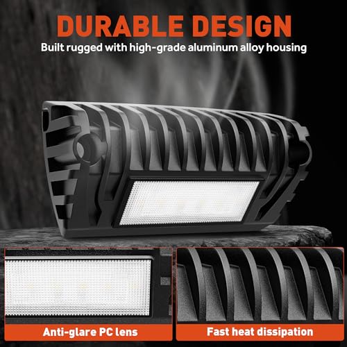SnowyFox LED RV Porch Light Aluminum Exterior Utility Light 12V Lighting Fixture 750 Lumen Replacement Lighting for RVs Trailers Campers (2 Pack) - Image 3