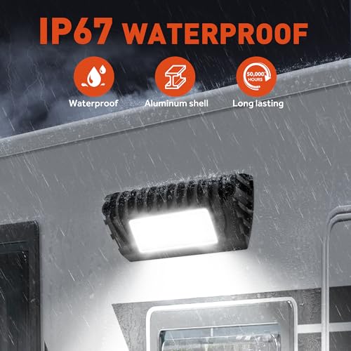 SnowyFox LED RV Porch Light Aluminum Exterior Utility Light 12V Lighting Fixture 750 Lumen Replacement Lighting for RVs Trailers Campers (2 Pack) - Image 5
