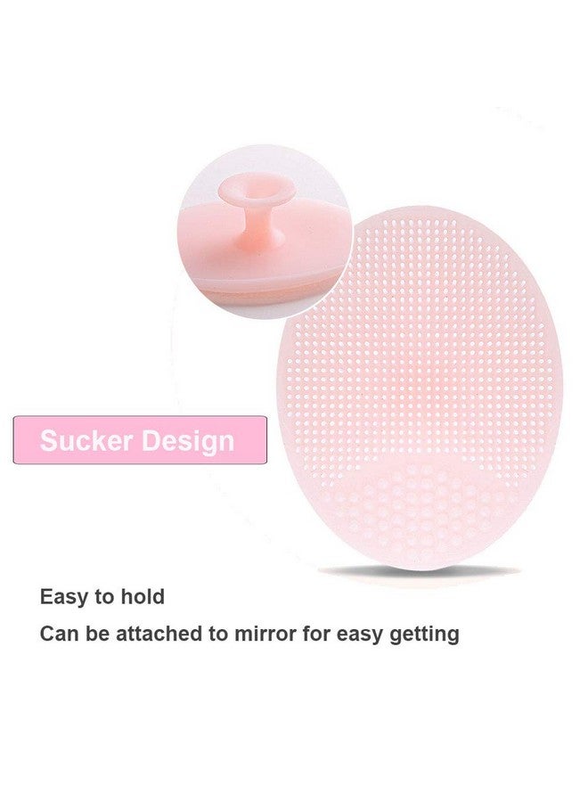 Finrray 3Pcs Silicone Exfoliating Lip Brush 2 In 1 Doublesided Soft Silicone Lip Brush & And 2Pcs Silicone Facial Cleaning Brushes Pad For Smoother And Fuller Lip Appearance Cleanning Blackhead - Image 4