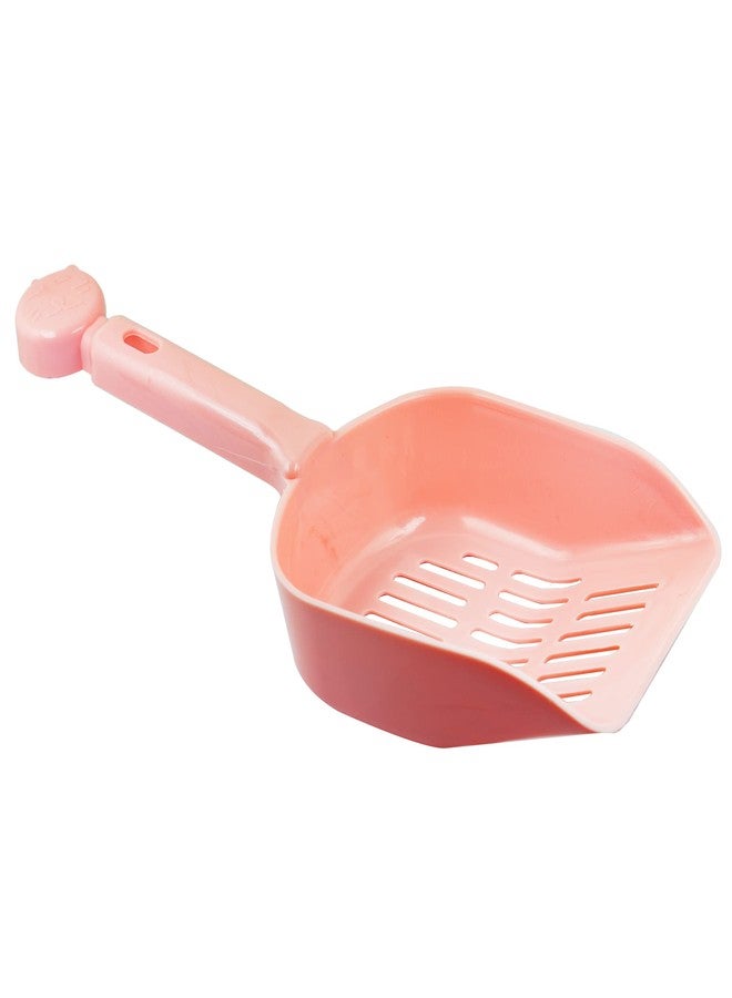 jujinglobal 3pcs Plastic Cat Litter Scoop Poop Sifter with 1.5” Deep Shovel for Kitty Shovel with 5” Long Handle Non Sticky Kitten Cleaning Tool Mix Color - Image 2