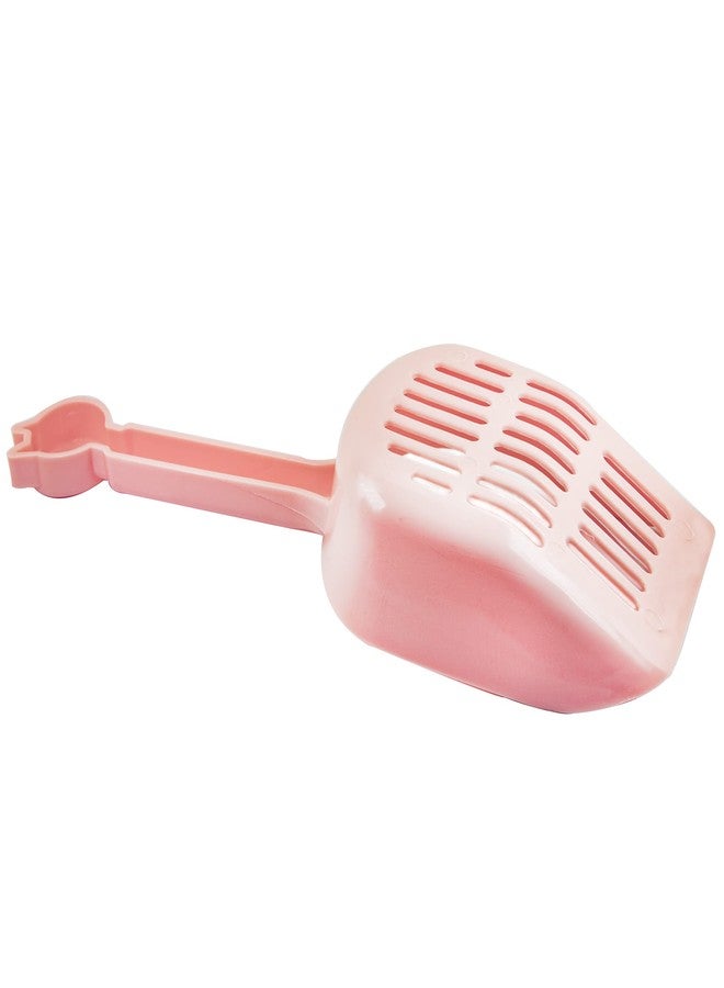 jujinglobal 3pcs Plastic Cat Litter Scoop Poop Sifter with 1.5” Deep Shovel for Kitty Shovel with 5” Long Handle Non Sticky Kitten Cleaning Tool Mix Color - Image 3
