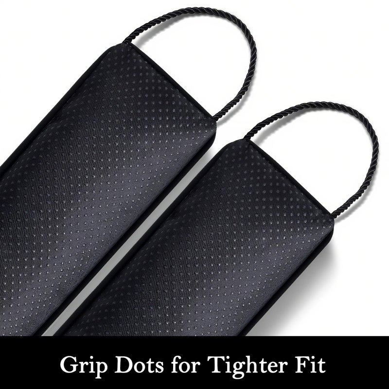 Sunolga Door Draft Stopper Blocks Hot and Cold Air with Removable Washable Cover for Bottom of Door, All-Season Seal Strip for Noise, Dust, Door Sweep for Gaps Up to 3", Home Essentials, 48", Black - Image 3