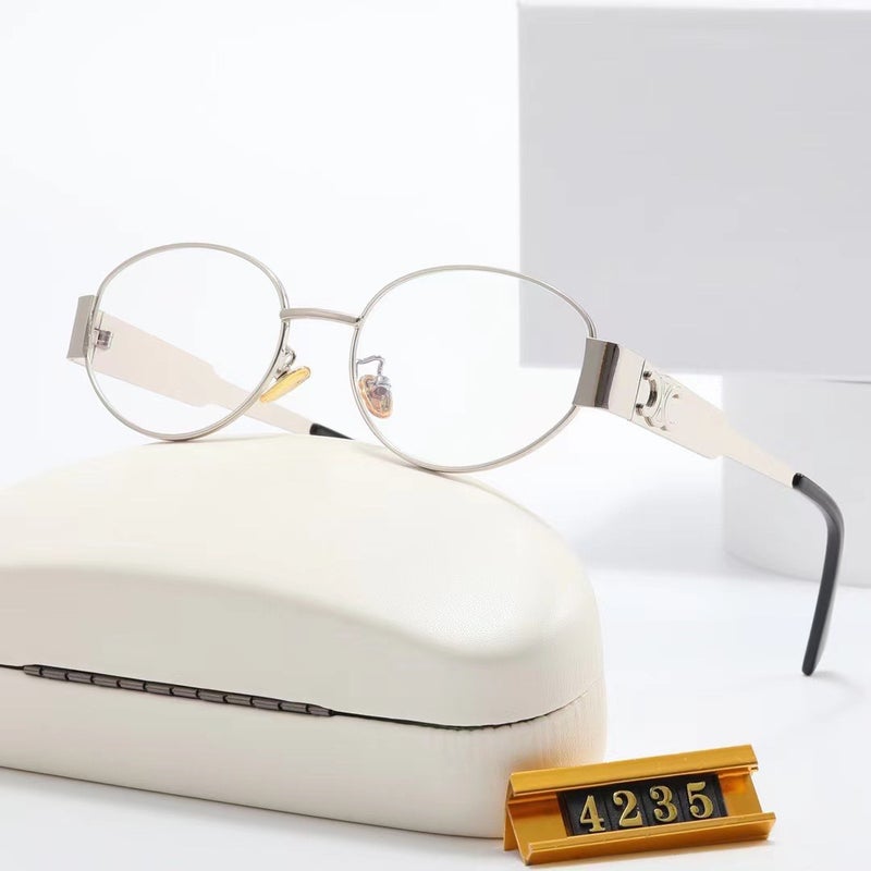 Generic 2023 Oval Retro Triumph Arch Fashion Sunglasses for Women C6 silver transparent 