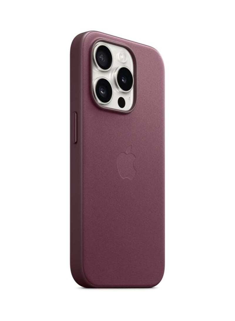 Techie Apple iPhone 15 Pro Max FineWoven Case with MagSafe - Maroon  - Image 2