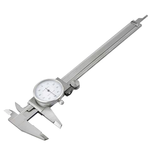 SE 3-Way Measuring Shockproof Steel Dial Caliper, 0-6" SAE - Precision Tool with Hard Case - 780DC - Image 1