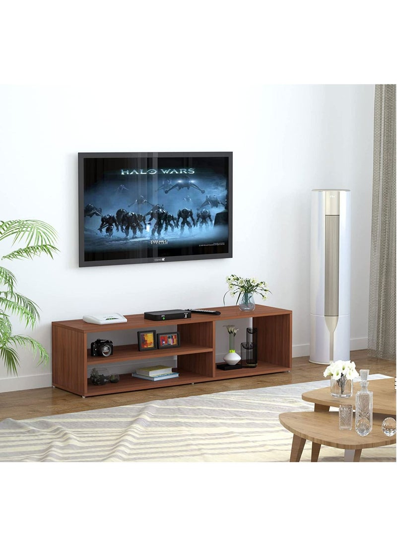 TV unit modern design with 1 side cabinets and 2 storage racks - 130cm - Brown - pzsku/ZD8CE73414F426292B27FZ/45/_/1677658605/8be64d58-1e66-4c25-8e76-d4213f73f90c