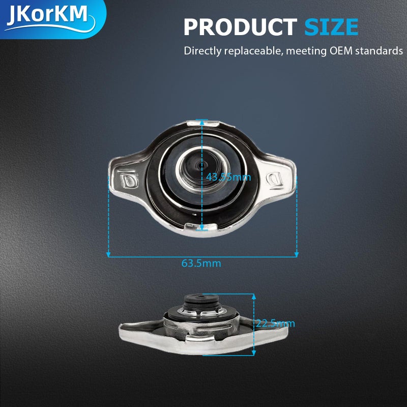 JkorkM Radiator Cap, Replace 16401-31520 Compatible with Toyota Lexus - Avalon Camry Echo Highlander Prius C Sequoia Sienna Solara Tundra Yaris, ES300h ES350 GS300 GS430 IS300 LS430 RX350 RX450h SC430, More - Image 3