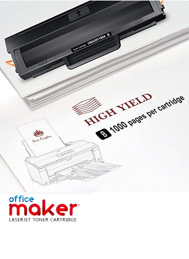Office Maker Office Maker  W1107A 107A Compatible Toner Cartridge for HP 107A 1072 107W MFP 1352 135W 137NW Printers  - Image 3