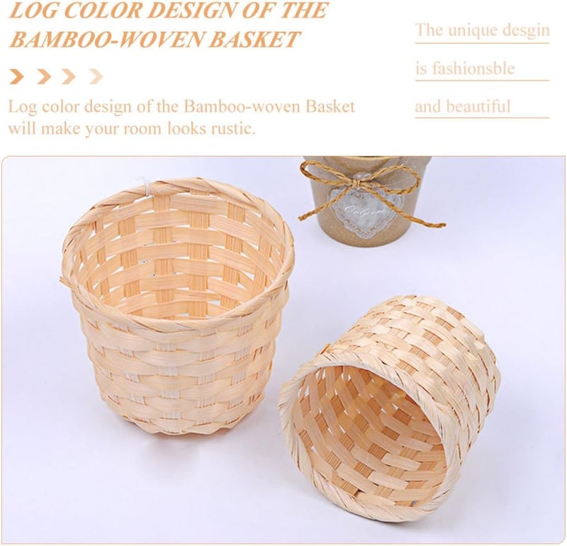 12pcs Woven Storage Baskets Set, Large and Small Multi-use Organizers for Room and Home, Sturdy Portable Bins, Fruits, and Household Items - Image 3