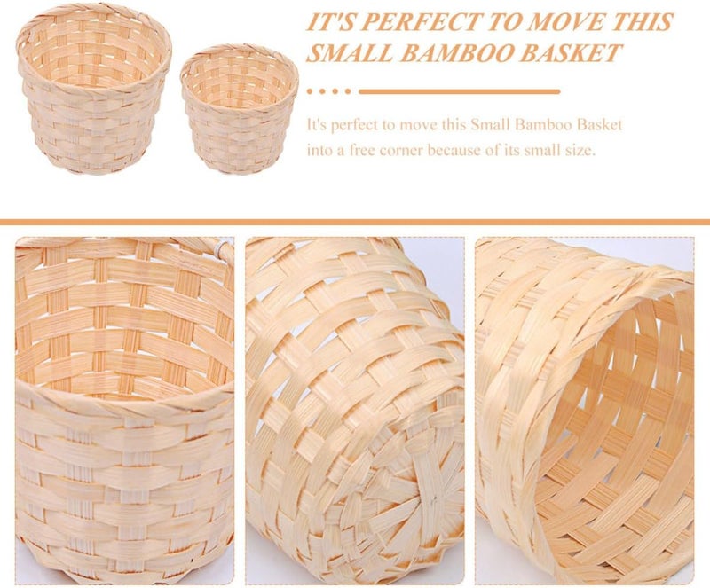 12pcs Woven Storage Baskets Set, Large and Small Multi-use Organizers for Room and Home, Sturdy Portable Bins, Fruits, and Household Items - Image 4