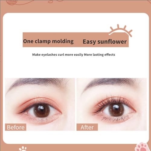 Betued 2 Pieces Cat Eyelash Curler, Eyelash Curler, Professional Makeup Tool, Creates Eye Opening Lifted Lashes - Image 4