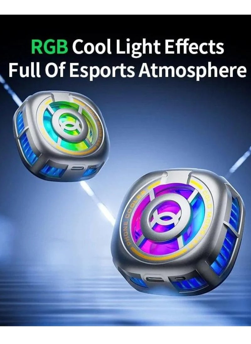 Plextone Plextone EX2 Ultra Mobile Phone Cooling Fan Magnetic Phone Cooler Fast Cooling Gaming Phone Funcooler for iPhone Cooling  - Image 3