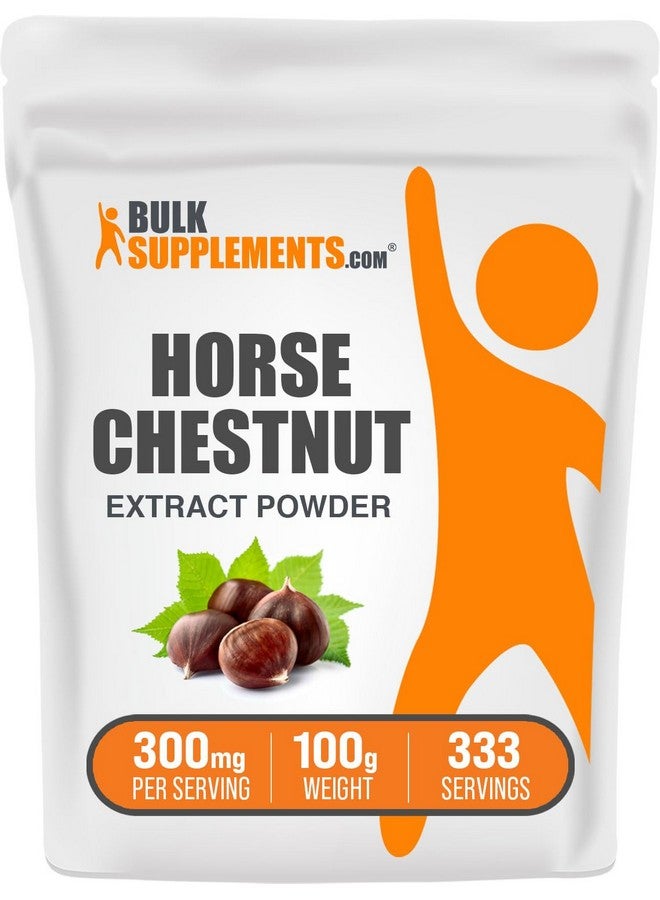 BulkSupplements.com Horse Chestnut Extract Powder - Horse Chestnut Supplement, Horse Chestnut Seed Extract - Herbal, Gluten Free, 300mg per Serving, 100g (3.5 oz) (Pack of 1) - Image 1