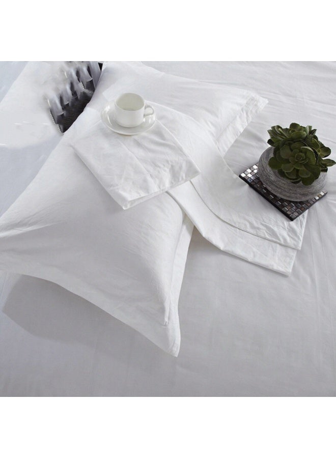 هومستر 100 ٪ حقائب وسادة القطن ، مجموعة الملك الوسادة الأبيض من 2 ، طويلة الأساس مشطاة نقية طبيعية 100 ٪ وسادات القطن للنوم ، غطاء وسادة سرير ناعم 58 * 88 سم أبيض نقي - Image 3