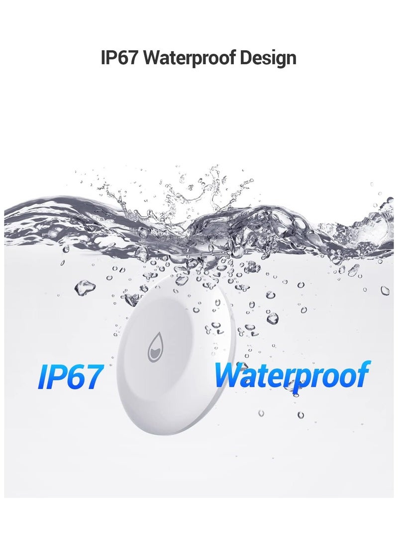 EZVIZ T10C ZigBee Wireless Water Leak Detector for Remote Control and Home Automation Alarm System IP 67 365 Days Battery Life Use with A3 Gateway, White  - Image 5
