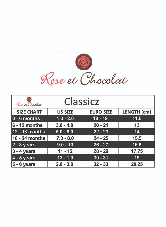 Rose et Chocolat - Baby Leather Shoes - Comfortable & Breathable Easy Slip On with Special Zipper - Hand or Machine Washable - Enhance Natural Foot Development - Classic Paisley Baby Shoe, Ideal for Gifting - Image 1
