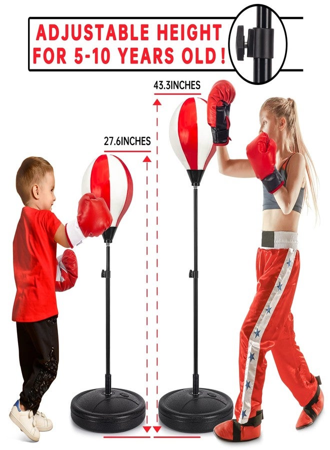 ShyLizard Punching Bag for Kids Included 2 Pack Boxing Gloves, Boxing Toy Sets with Height Adjustable Stand for Boys, Sports Gifts for Boys & Girls Age 5,6,7,8,9,10 Years Old - Image 3