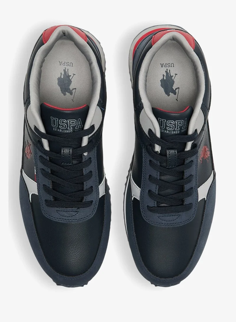 U.S. Polo Assn. Dark Blue Men's Casual Lace-Up Sneakers, Lightweight Shoes for Everyday Wear for Men | Best Price UAE