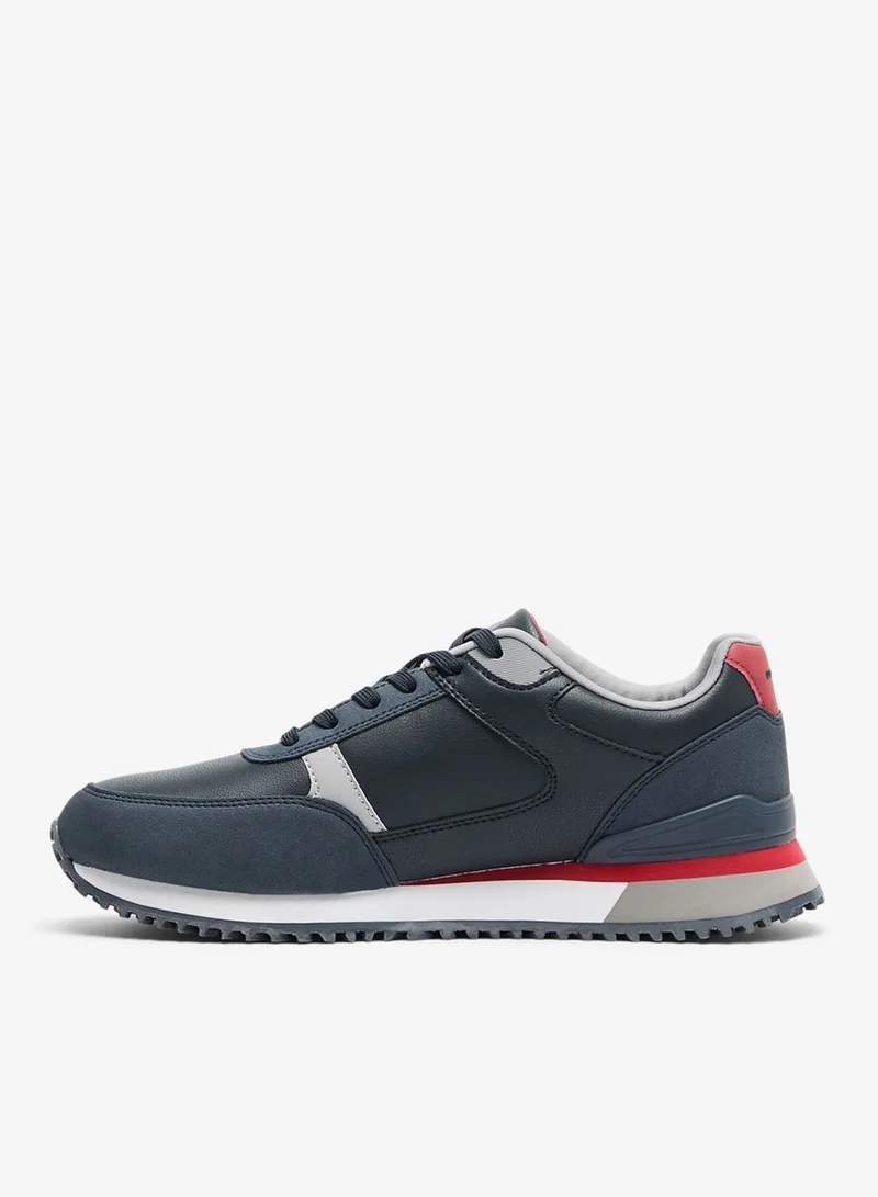 U.S. Polo Assn. Dark Blue Men's Casual Lace-Up Sneakers, Lightweight Shoes for Everyday Wear for Men | Best Price UAE