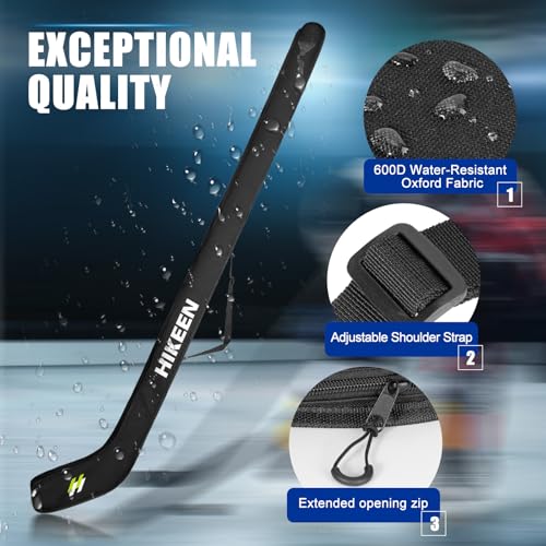 Hikeen Adults Hockey Stick Bag with Extended Length,Light Waterproof Ice Hockey Stick Bag with Adjustable Webbing for Adults Youth - Image 3