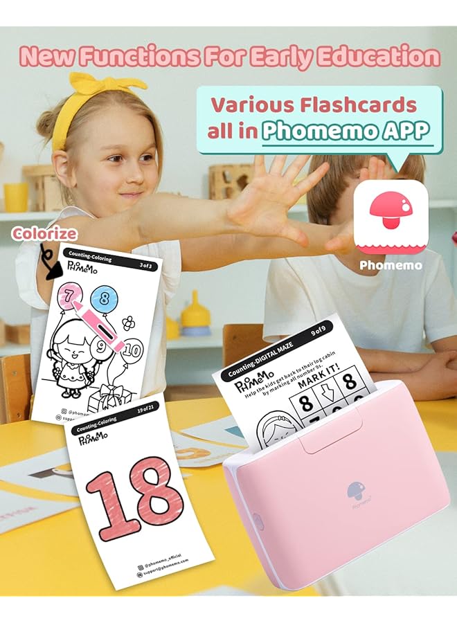 erorex M04S Portable Inkless Printer Bluetooth Thermal Printer Sticker Printer Support 2 3 4 Inch Printing Width 300Dpi Compatible With Ios+Android Ideal For Documents Notes Label Sticker  - Image 2