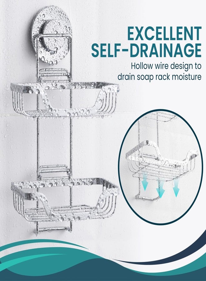 TAILI Soap Holder Soap Dish for Shower, Suction Cup Soap Holder for Shower Wall, Bathroom Accessories, Removable Strong Hold Soap Saver, Drill Free - Image 3